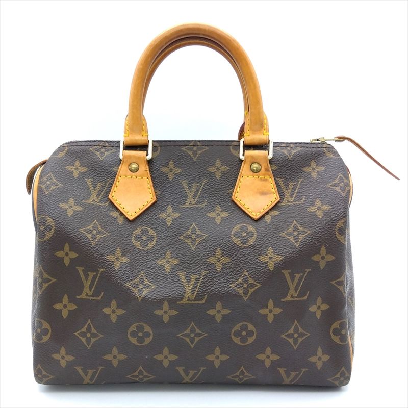 Louis Vuitton Speedy 25 Handbag Monogram Canvas M41109 Brown Th0997 Mini Boston
