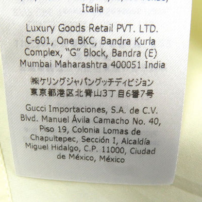 Gucci 659895 Logo Embroidery Long Sleeve Long Sleeve Shirt Light Yellow 15++