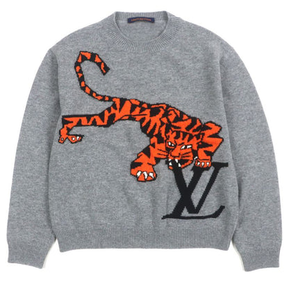 Louis Vuitton 22SS Taiga - Intarsia 100% Wool Amen Break Crew Neck Knitted