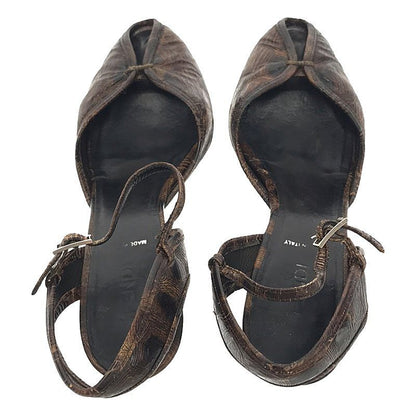 Fendi - Strap Open Toe Sandals - 35 1 2 - Brown - Women's