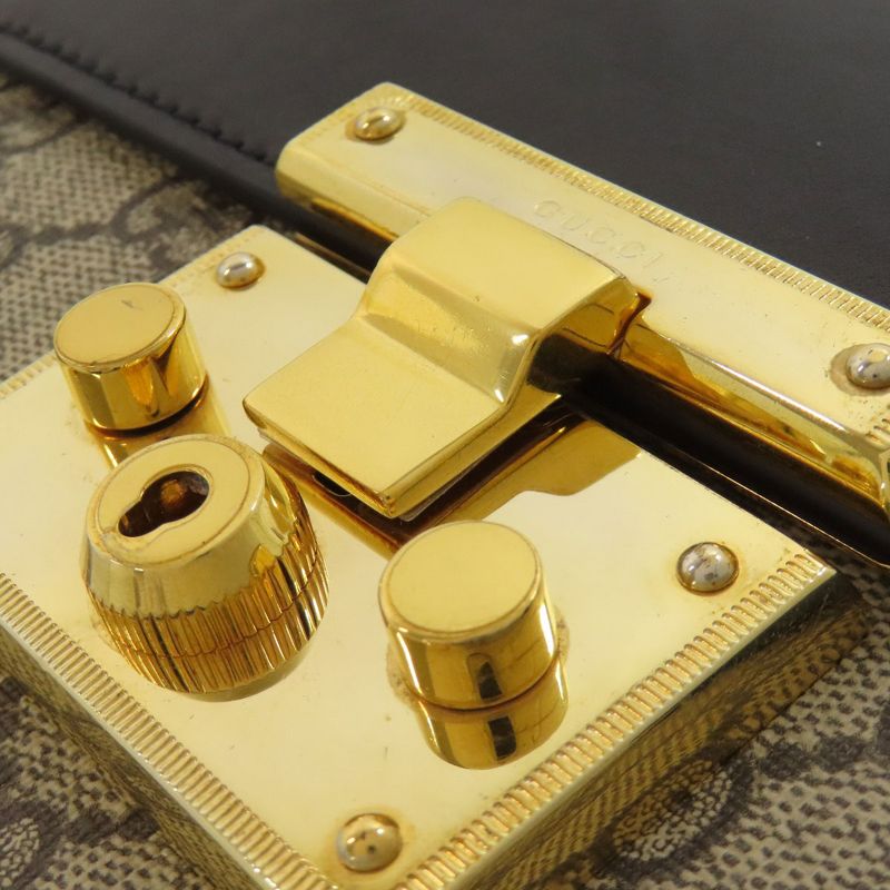 Gucci 409487 GG Chain Shoulder Bag PVC Ladies