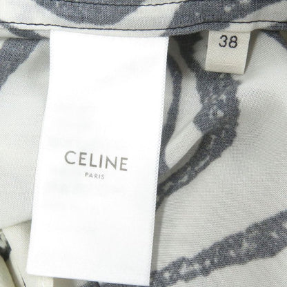 Celine 22SS 2c517346q Zebra Print Open Collar Loose Fit Short Sleeve Hawaiian