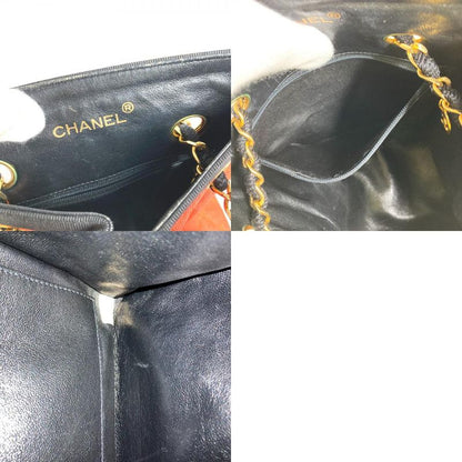 Chanel Shoulder Bag Matelasse Quilted Straw/leather Orange