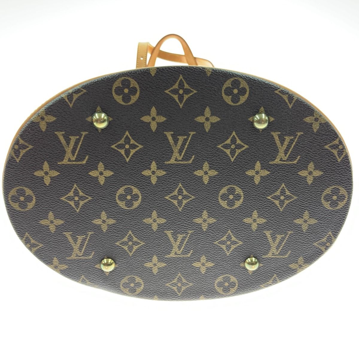 Louis Vuitton Monogram Bucket GM Shoulder Bag M42236 Brown