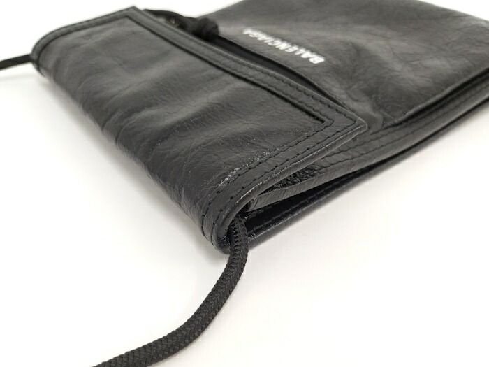 Balenciaga Explorer Shoulder Bag Leather Black 532298