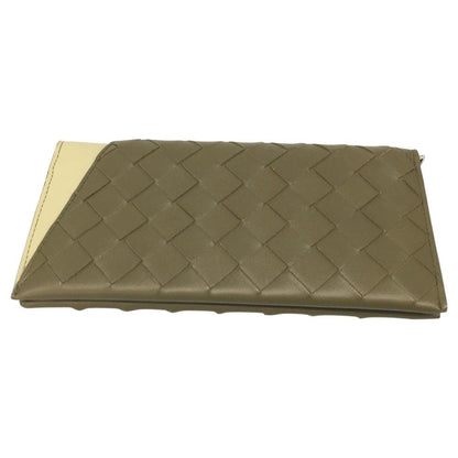 Bottega Veneta Bi-Fold Long Wallet Intrecciato Oblique with
