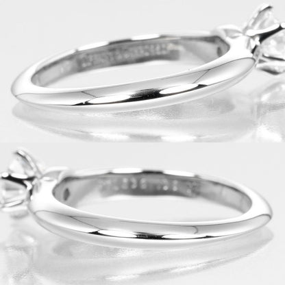 Tiffany & Co Solitaire 0.39ct Vs1/e/goog Pt950platinum X Diamond #6.5 Ladies