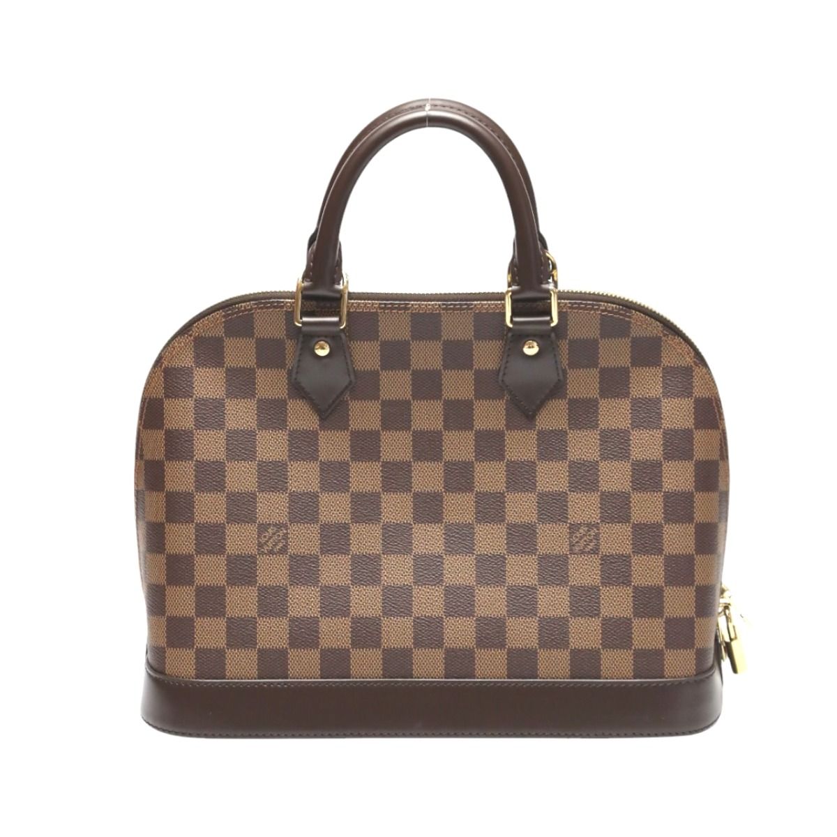 Louis Vuitton Damier 2-Way Alma PM Handbag Brown