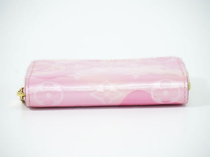 Authentic Louis Vuitton LV Zippy Coin Purse Vernis Leather Coin Case Pink