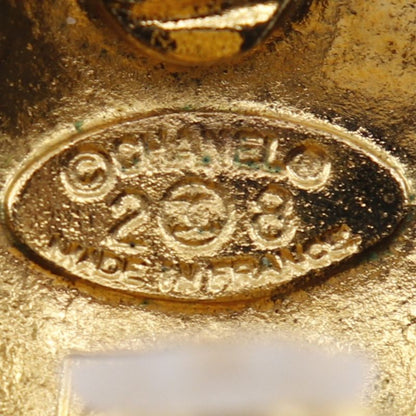 Chanel Coco Mark Vintage Gold Plated 28 Ladies 16.0g Earrings