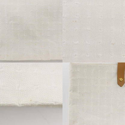 Hermes Amedava Tote GM Cotton White Unisex Handbag