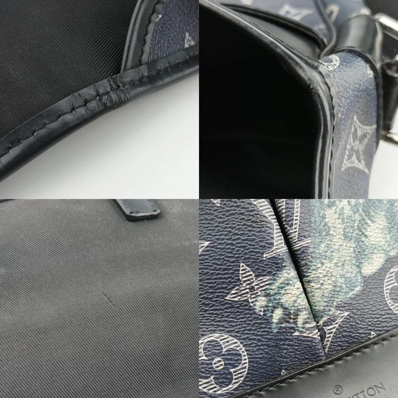 Louis Vuitton Messenger PM Navy And White Monogram Savannah M54248th2187