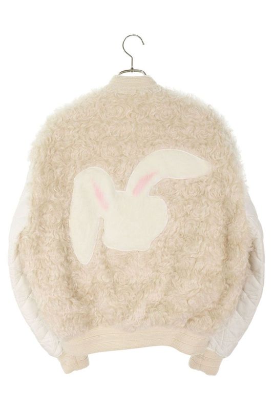 Dior X ERL 23SS 313c421a5672 Cotton And Mohair Rabbit Patch Nylon Blouson Women