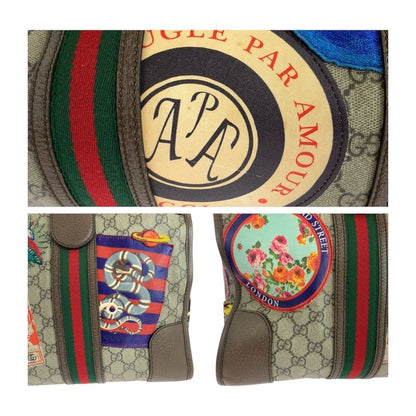 Gucci Sherry Line Courier Beige Brown Multicolor 459311 Shoulder Bag Handbag