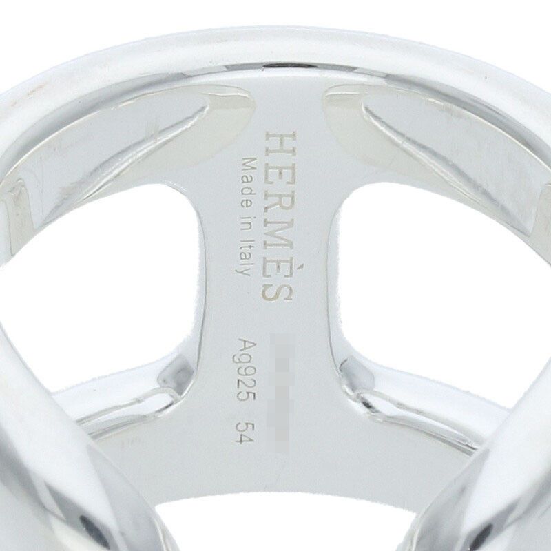 Hermes Osmose GM Osmose GM Silver Ring Men's 54 14