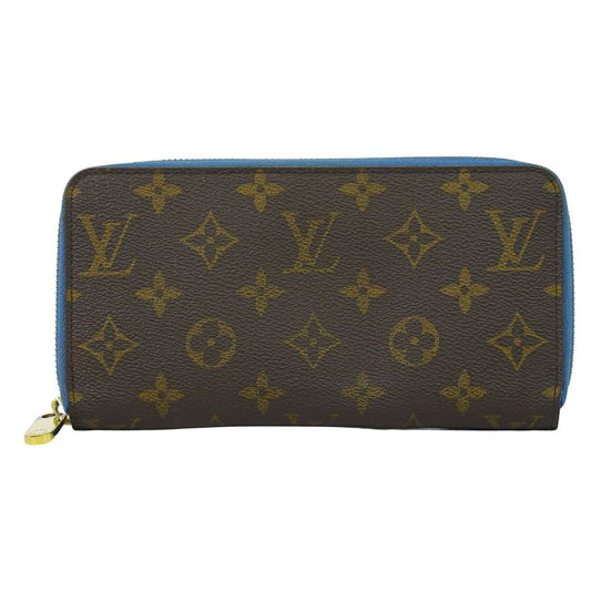 Authentic Louis Vuitton LV Zippy Wallet Monogram Round Zipper Long Wallet Brown