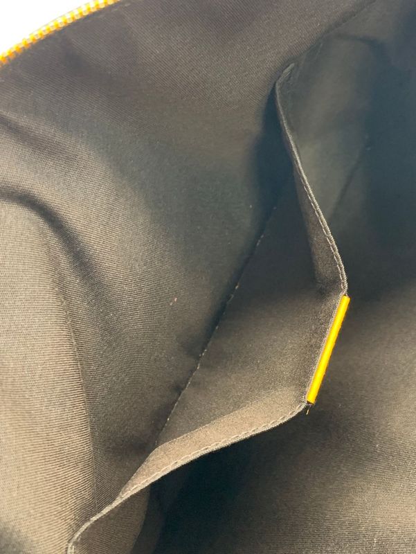 1573 Gucci Clutch Bag 376858 Yellow Fringe Bamboo Preowned Second Bag