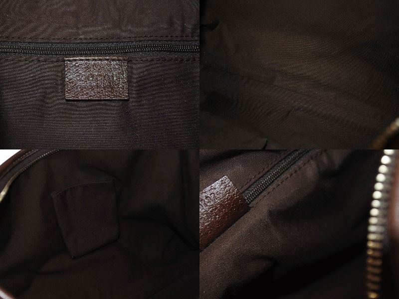 Gucci Bag Handbag GG Canvas Leather Beige Brown Gold — view 8