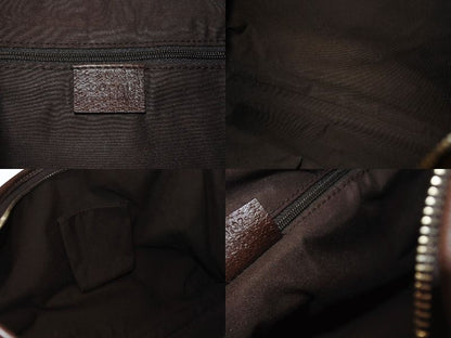 Gucci Bag Handbag GG Canvas Leather Beige Brown Gold — view 8