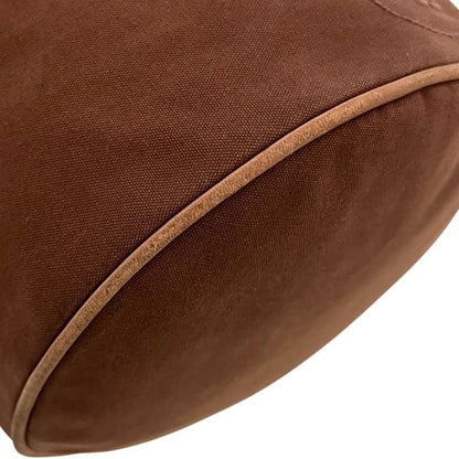 Hermes Drawstring Backpack Porochon Mimir PM Brown Excellent Condition Cotton