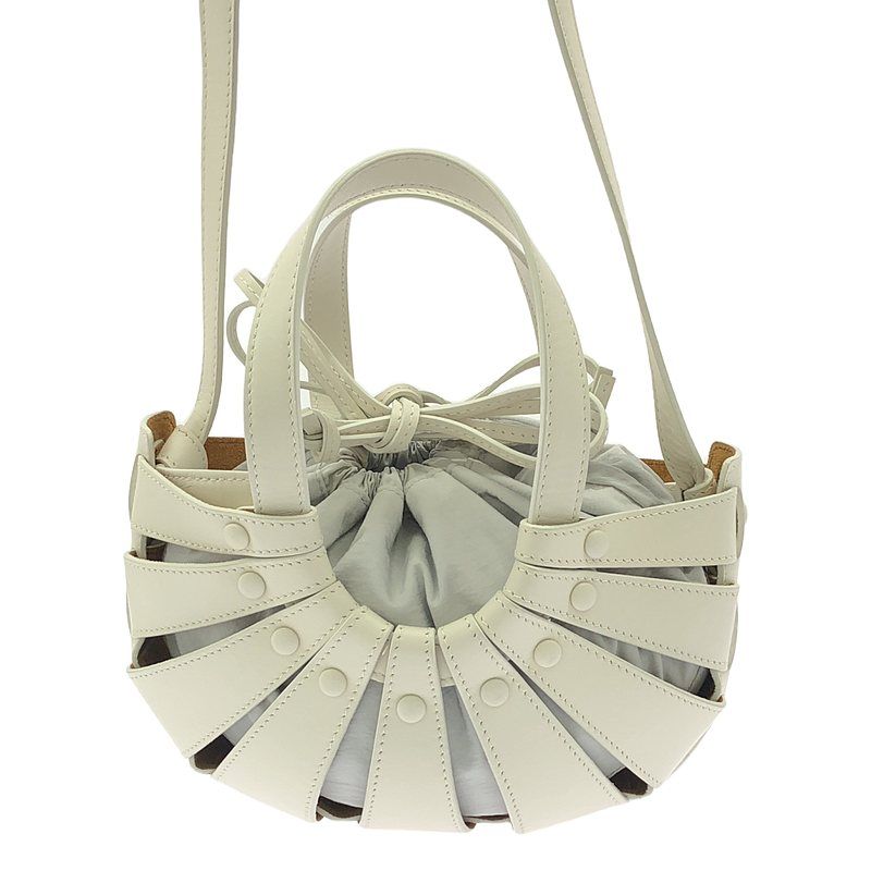 Bottega Veneta - The Shell Leather 2-way Shoulder Bag - White - Women
