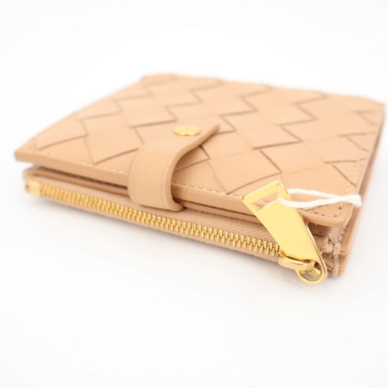 Bottega Veneta Small Fold Zipper Wallet