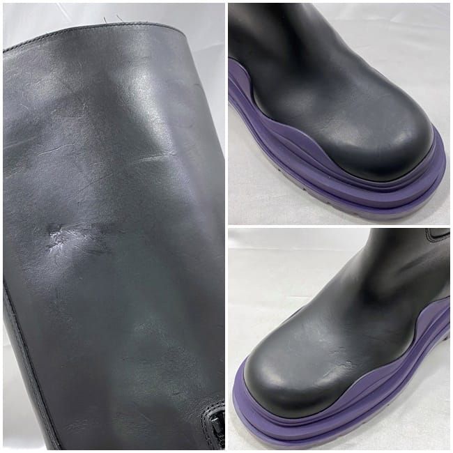 Bottega Veneta Long Boots Ec21731 Black Purple 37