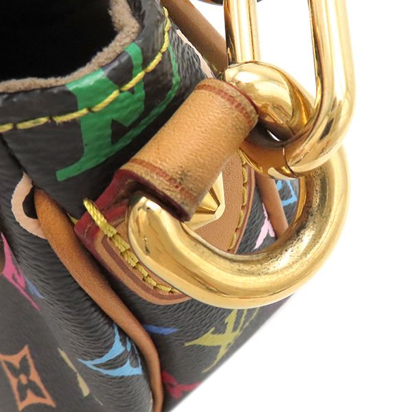 Louis Vuitton Shoulder Bag Patti Monogram Multicolor Noir Black Gold Hardware