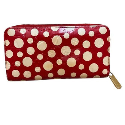 Louis Vuitton Vernis Dot Infinity M91572 Yayoi Kusama Round Zipper Long Wallet