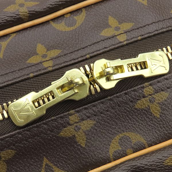 Louis Vuitton Boston Bag Carryall Monogram Canvas Monogram Gold Hardware Brown