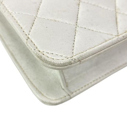 Chanel Shoulder Bag Matelasse /double Coco White 2way/gold Hardware /chain