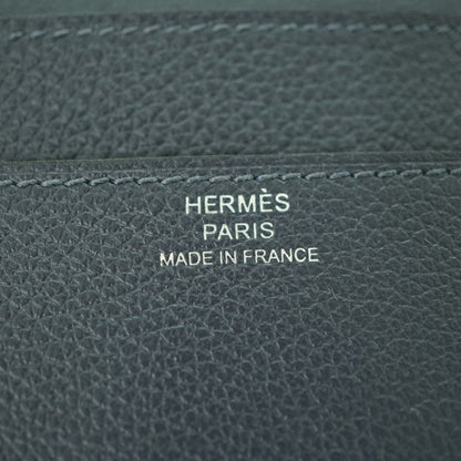 Hermes RMS Tutanman Evercolor Blue Nuit Stamped B (2023) Long Wallet 0912hermes