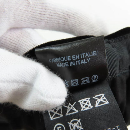 CHANEL 21AW Silk Mix Velour Casket With Coco Mark Hardware Hat Black M Made In