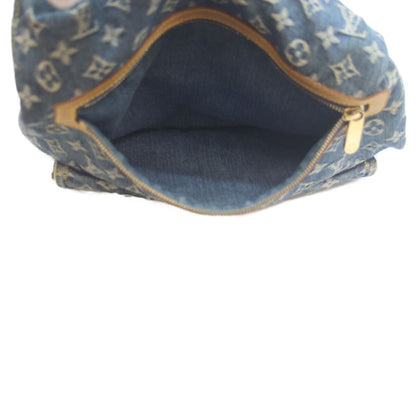 Louis Vuitton 08 M95048 Monogram Denim Baggy GM Tote Bag One Shoulder Blue Women