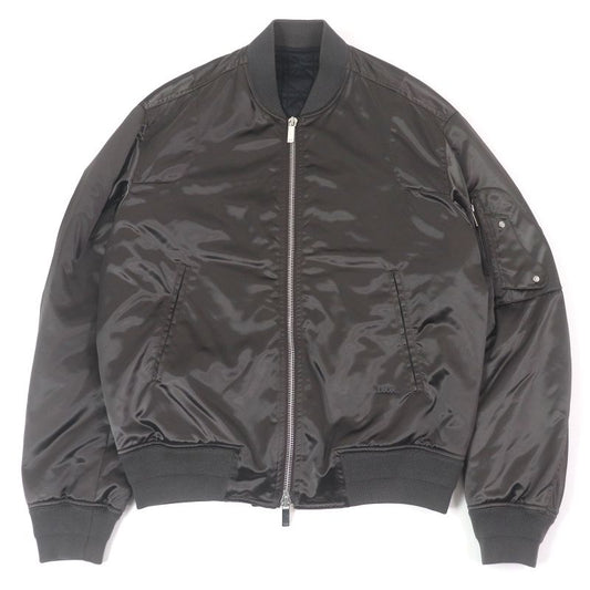 DIOR Homme 19AW 943c437a4656 Saddle Pocket Logo Embroidery MA-1 Bomber Jacket
