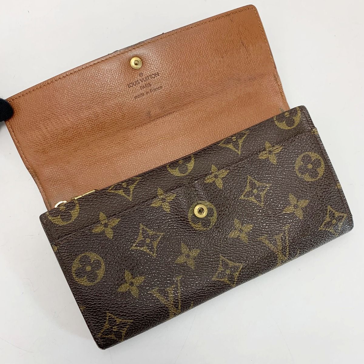 Louis Vuitton Monogram Pochette Portomone Credit M61725 Long Wallet Unisex