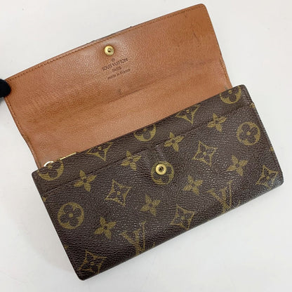 Louis Vuitton Monogram Pochette Portomone Credit M61725 Long Wallet Unisex