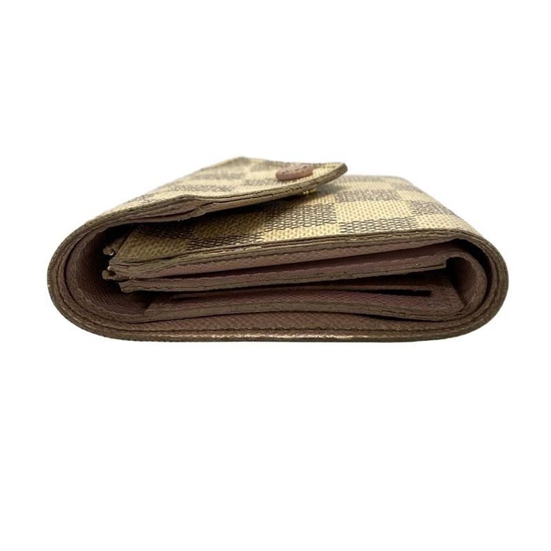 Louis Vuitton Damier Portefeuille Victorine N64022 Threefold Wallet With