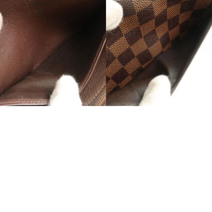 Louis Vuitton Portefeuille Sarah N63209 Damier Canvas Brown Ca0155 Unisex Long