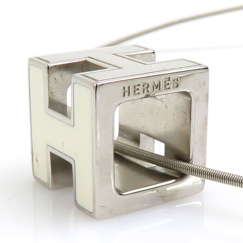 Hermes Necklace H Cube Caged Ash