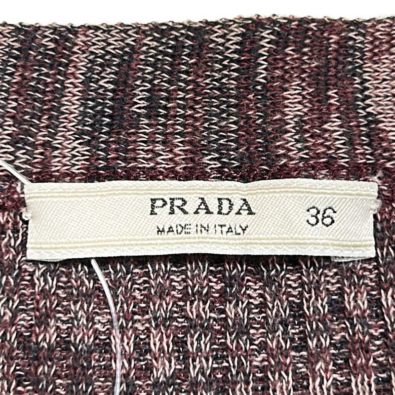 Prada Cardigan Size 36 S Women - Purple Light Purple And Dark Grey Long Sleeves