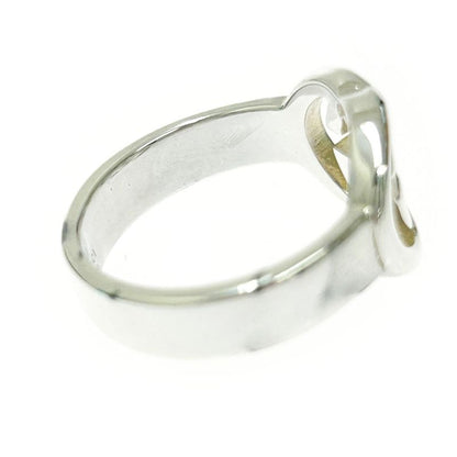 Gucci Silver Interlocking G Ring 6.1g 925 Engraved 376335 Ring