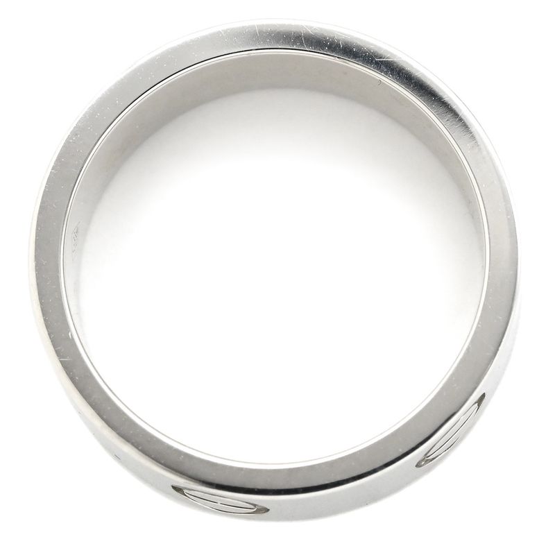 Cartier Ring Love Ring 18k White Gold White Gold #51(jp11) Love Ring 750 18k Wg