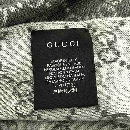 Gucci | GG Pattern Allover Wool Scarf | Red Navy Gray | Women