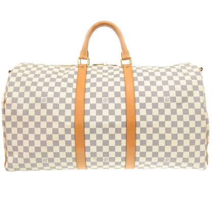 Louis Vuitton Damier Azure Keepall Bandouliere 55 N41429 Boston Bag With Strap