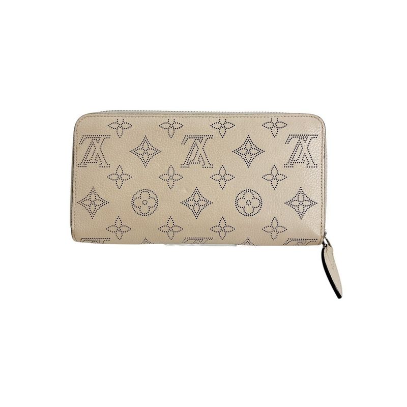 Louis Vuitton M61868 Monogram Mahina Round Zipper Zippy Wallet Long Wallet