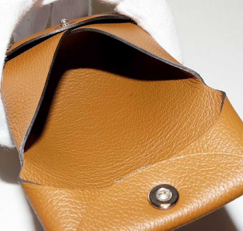 Hermes Coin Case Bastia Evercolor Brown Silver Hardware