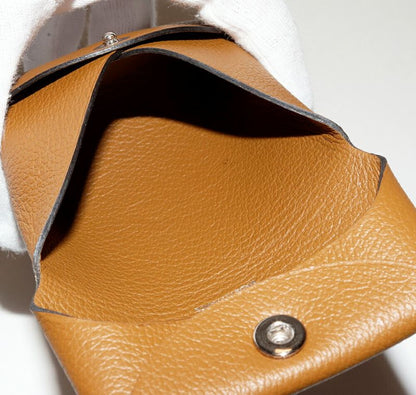 Hermes Coin Case Bastia Evercolor Brown Silver Hardware