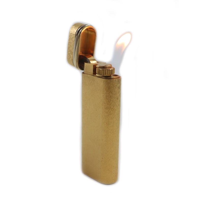 Cartier Trinity Oval All-over Roller Gas Lighter Gold With Case Swiss Made
