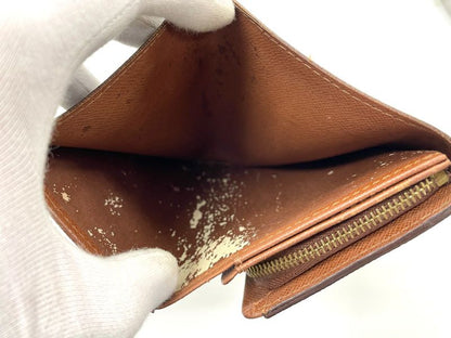 Louis Vuitton Monogram Porte Monet Vieux Trésor M61730 Foldable Wallet L-shaped